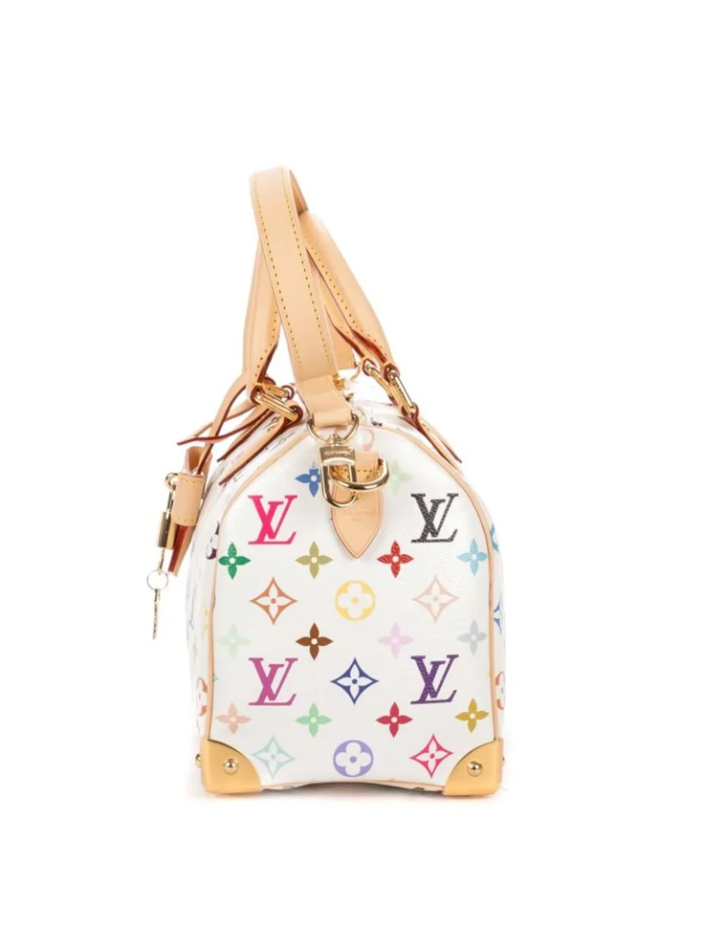 Louis Vuitton Ltd Ed LV Takashi Murakami Speedy Bandouli?re Multicolor Monogram
